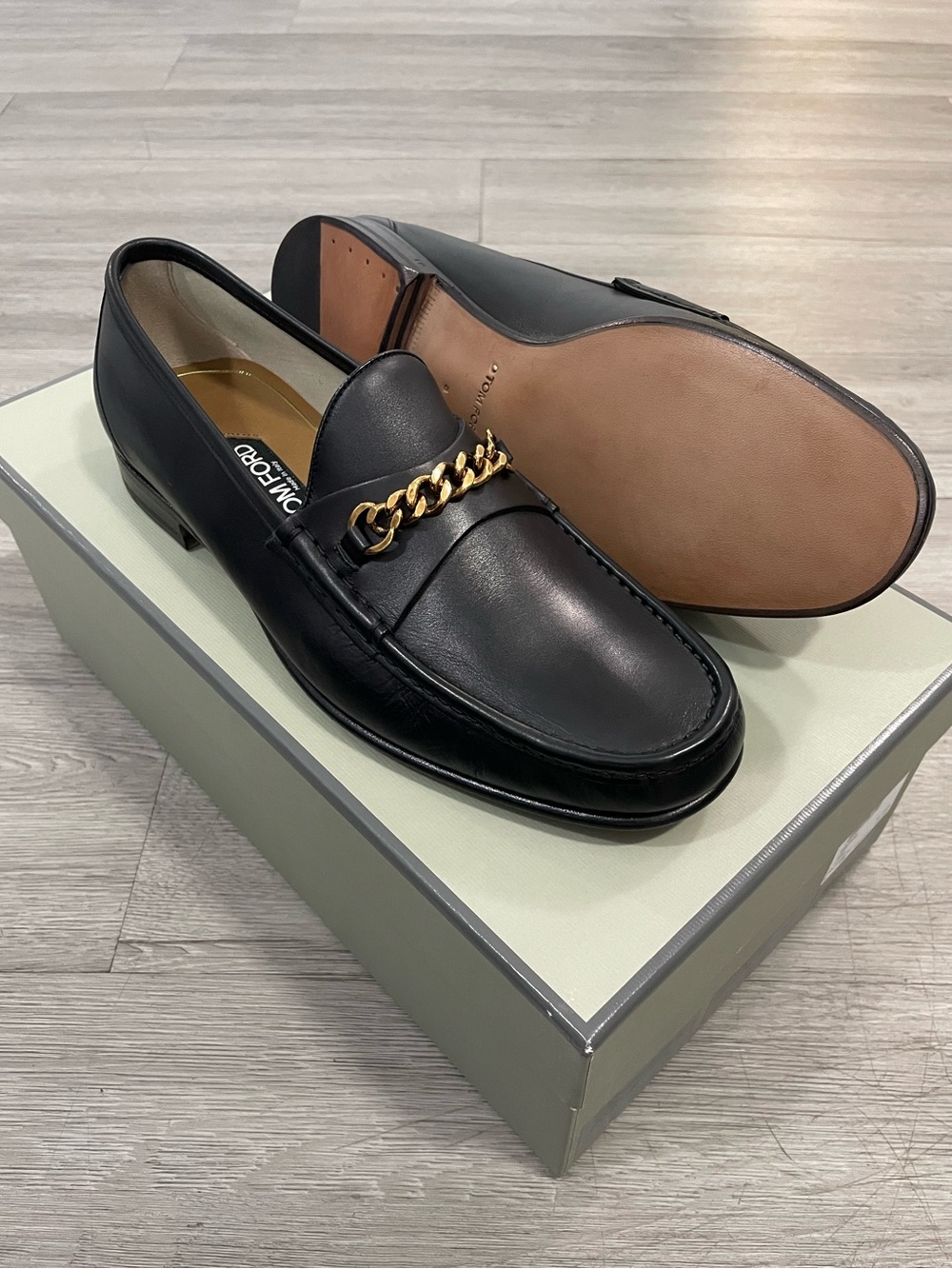 NIB Tom Ford Chain Bit Loafers size 8 UK/ 9 US
